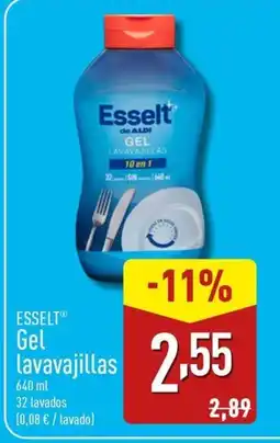 ALDI ESSELT Gel lavavajillas oferta