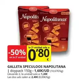 Supermercados MAS NAPOLITANA Galleta speculoos oferta