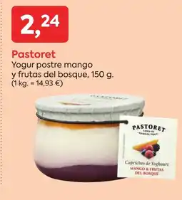 Suma Supermercados PASTORET Yogur postre mango y frutas del bosque oferta