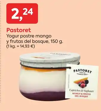 Suma Supermercados PASTORET Yogur postre mango y frutas del bosque oferta