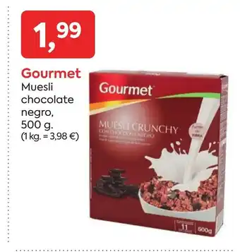Suma Supermercados GOURMET Muesli chocolate negro oferta