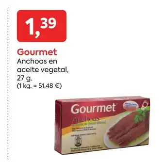 Suma Supermercados GOURMET Anchoas en aceite vegetal oferta