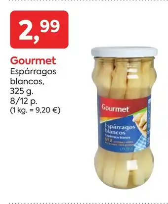 Suma Supermercados GOURMET Espárragos blancos oferta
