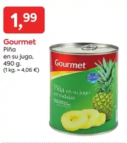 Suma Supermercados GOURMET Piña en su jugo en rodajas oferta