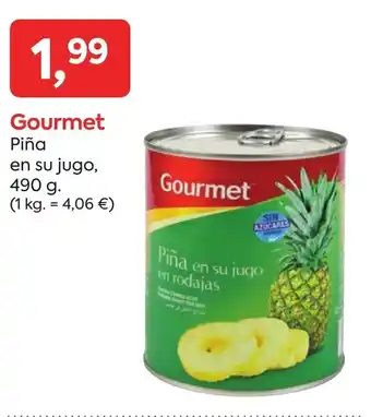 Suma Supermercados GOURMET Piña en su jugo en rodajas oferta