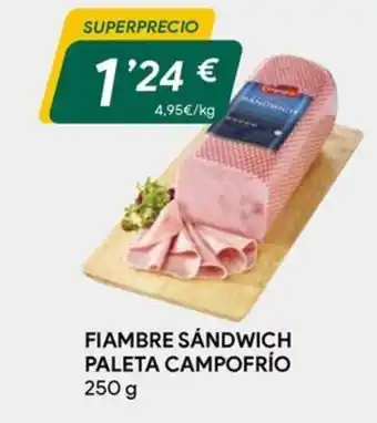 Masymas CAMPOFRÍO Fiambre sandwich paleta oferta