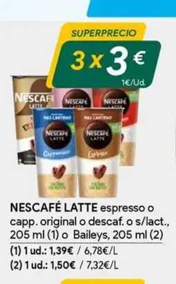 Masymas LATTE Nescafé oferta