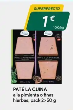 Masymas Paté la cuina oferta