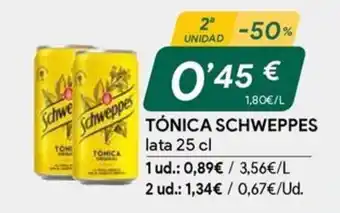 Masymas SCHWEPPES Tónica oferta