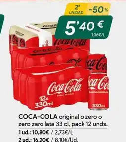 Masymas COCA-COLA original o zero o zero zero lata oferta