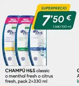 Masymas H&S Champú oferta