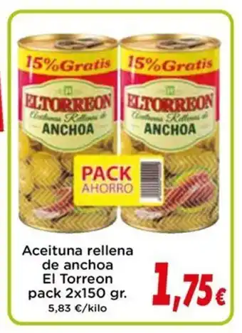 Proxi EL TORREON Aceituna rellena de anchoa oferta
