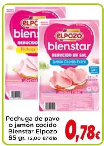 Proxi ElPOZO Pechuga de pavo o jamón cocido Bienstar oferta