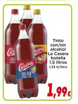 Proxi LA CASERA Tinto con/sin alcohol oferta