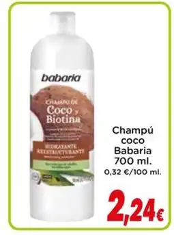 Proxi BABARIA Champú coco oferta