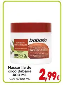 Proxi BABARIA Mascarilla de coco oferta
