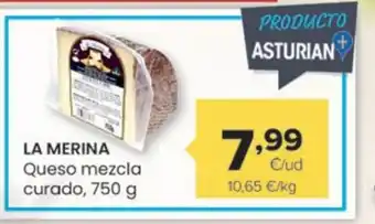 Autoservicios Familia LA MERINA Queso mezcla curado oferta