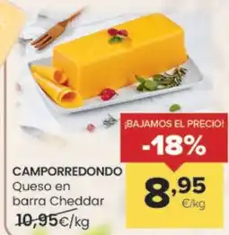 Autoservicios Familia CAMPORREDONDO Queso en barra Cheddar oferta