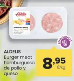 Autoservicios Familia ALDELIS Burger meat hamburguesa de pollo y queso oferta