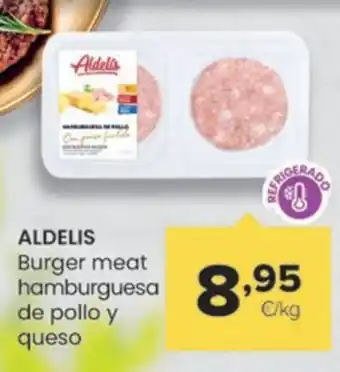 Autoservicios Familia ALDELIS Burger meat hamburguesa de pollo y queso oferta