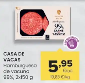 Autoservicios Familia CASA DE VACAS Hamburguesa de vacuno oferta
