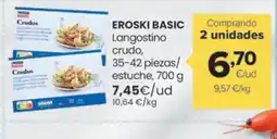 Autoservicios Familia EROSKI BASIC Langostino crudo oferta