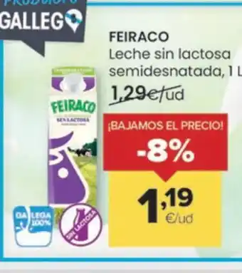 Autoservicios Familia FEIRACO Leche sin lactosa semidesnatada oferta