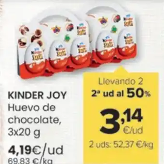 Autoservicios Familia KINDER JOY Huevo de chocolate oferta