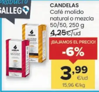 Autoservicios Familia CANDELAS Café molido natural o mezcla oferta