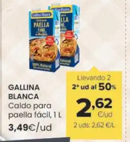 Autoservicios Familia GALLINA BLANCA Caldo para paella fácil oferta