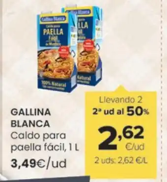 Autoservicios Familia GALLINA BLANCA Caldo para paella fácil oferta