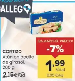 Autoservicios Familia CORTIZO Atún en aceite de girasol oferta