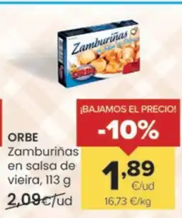 Autoservicios Familia ORBE Zamburiñas en salsa de vieira oferta