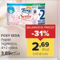 Autoservicios Familia FOXY SEDA Papel higiénico oferta