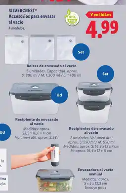 Lidl SILVERCREST Accesorios para envasar al vacío oferta