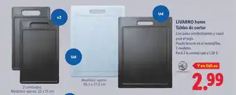 Lidl LIVARNO home Tablas de cortar oferta