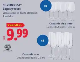 Lidl SILVERCREST Copas y vasos oferta