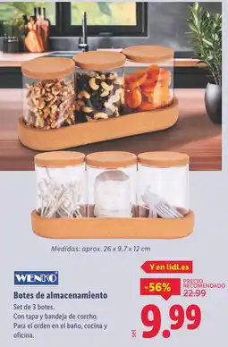 Lidl WENKO Botes de almacenamiento oferta