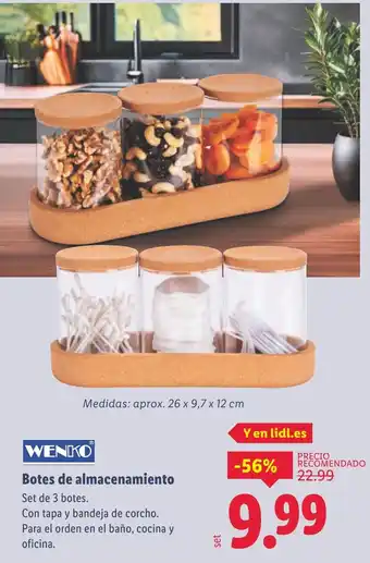 Lidl WENKO Botes de almacenamiento oferta