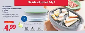 Lidl SILVERCREST Recipientes para embutidos y queso oferta