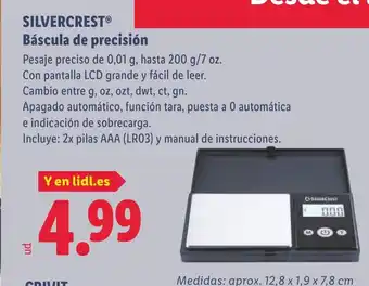 Lidl SILVERCREST Báscula de precisión oferta