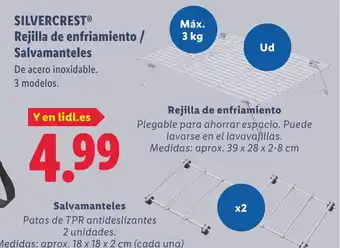 Lidl SILVERCREST Rejilla de enfriamiento / Salvamanteles oferta