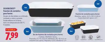 Lidl SILVERCREST Fuentes de cerámica para horno oferta
