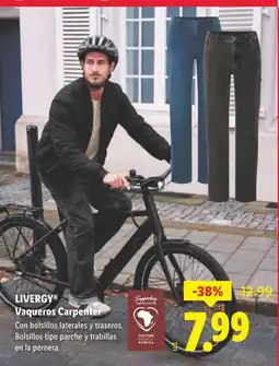 Lidl LIVERGY Vaqueros Carpenter oferta