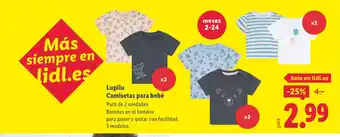Lidl LUPILU Camisetas para bebé oferta