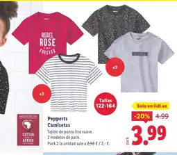 Lidl PEPPERTZ Camisetas oferta