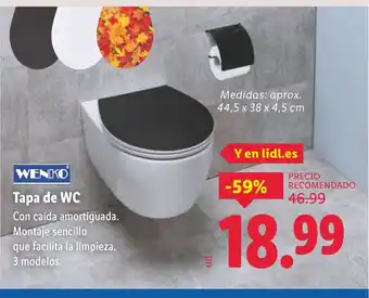 Lidl WENKO Tapa de WC oferta