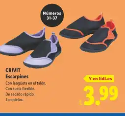 Lidl CRIVIT Escarpines oferta