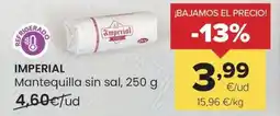 Autoservicios Familia IMPERIAL Mantequilla sin sal oferta
