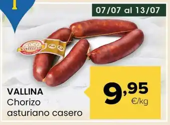 Autoservicios Familia VALLINA Chorizo asturiano casero oferta